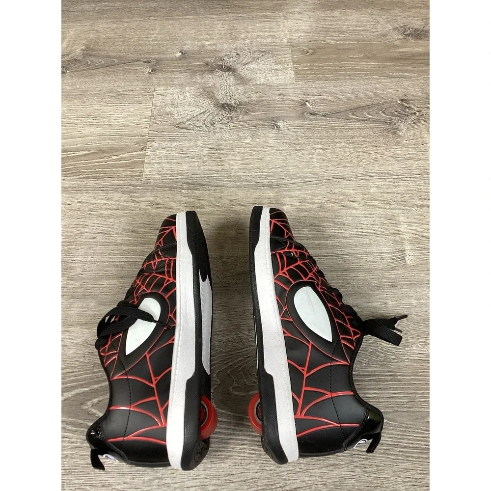 HEELYS MARVEL MILES MORALES SPLIT SPIDERMAN Black Red White Youth SIZE 7